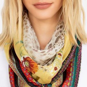 Johnny Was Wild Flower Scarf
